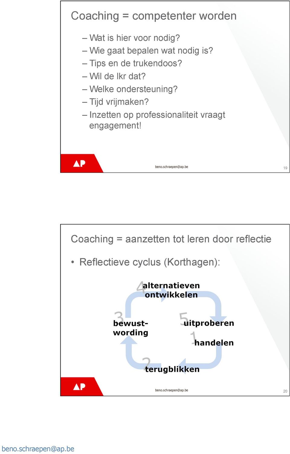 Welke ondersteuning? Tijd vrijmaken?