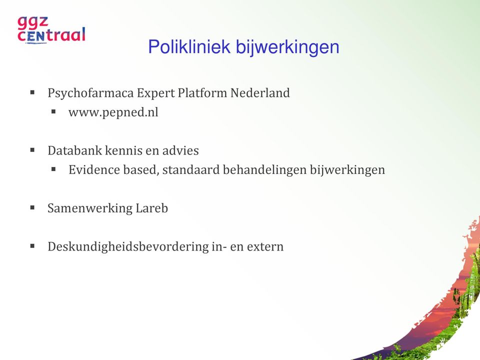 nl Databank kennis en advies Evidence based,