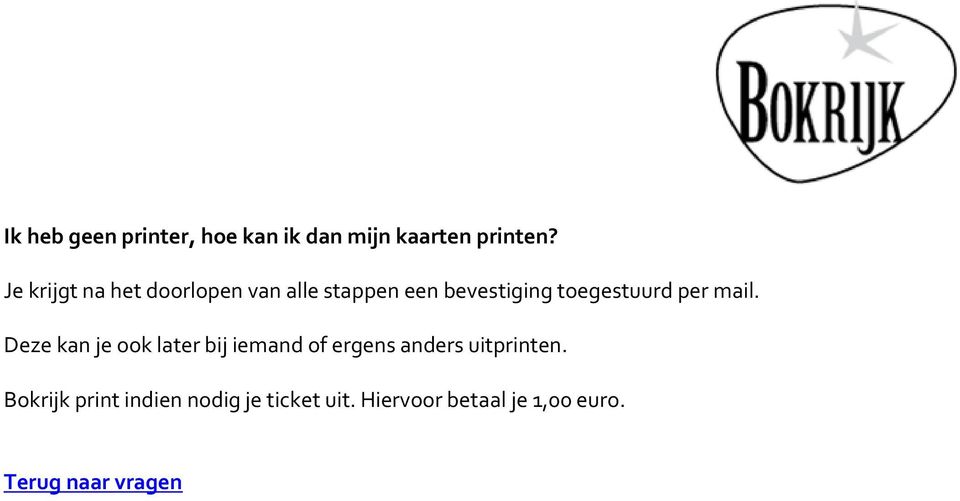 toegestuurd per mail.