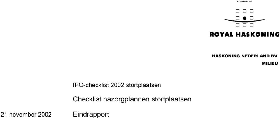 IPO-checklist 2002 stortplaatsen