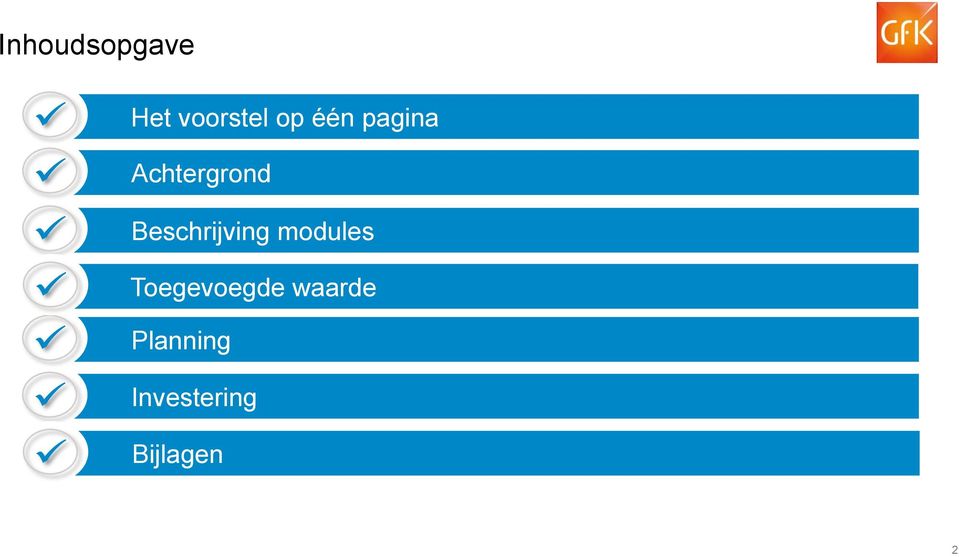 Beschrijving modules