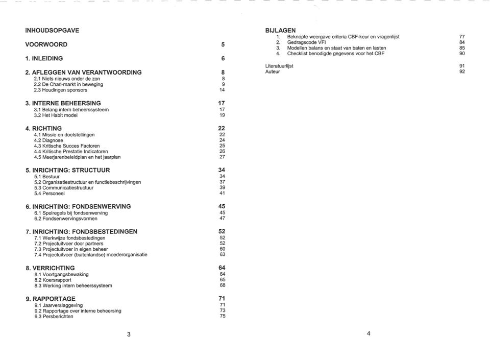 INTERNE BEHEERSING 3.1 Belang intem beheerssysteem 3.2 Het Habit mdel 17 17 19 4. RICHTING 4.1 Missie en delstellingen 4.2 Diagnse 4.3 Kritische Succes Factren 4.4 Kritische Prestatie Indicatren 4.