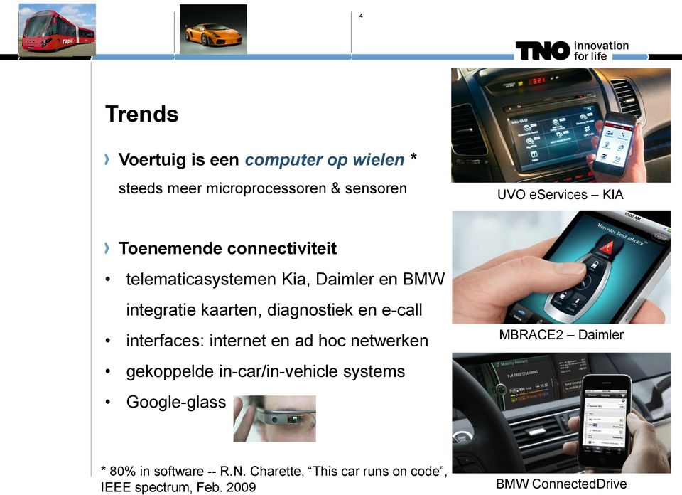 e-call interfaces: internet en ad hoc netwerken gekoppelde in-car/in-vehicle systems Google-glass