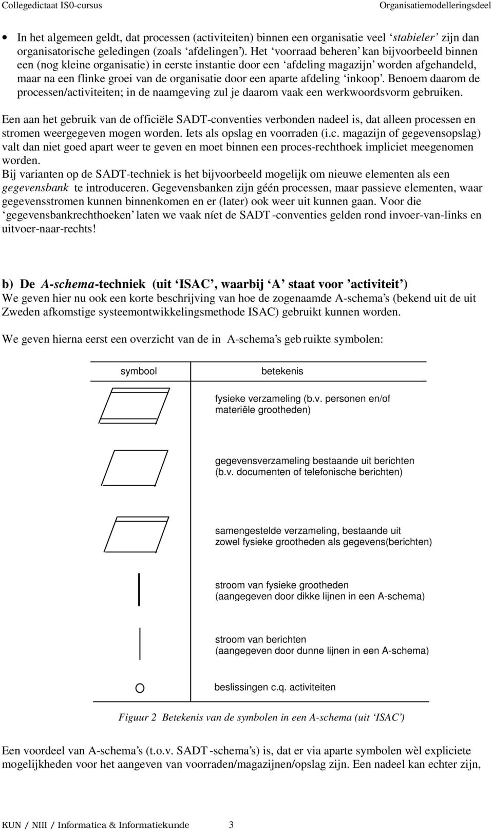 aparte afdeling inkoop. Benoem daarom de processen/activiteiten; in de naamgeving zul je daarom vaak een werkwoordsvorm gebruiken.