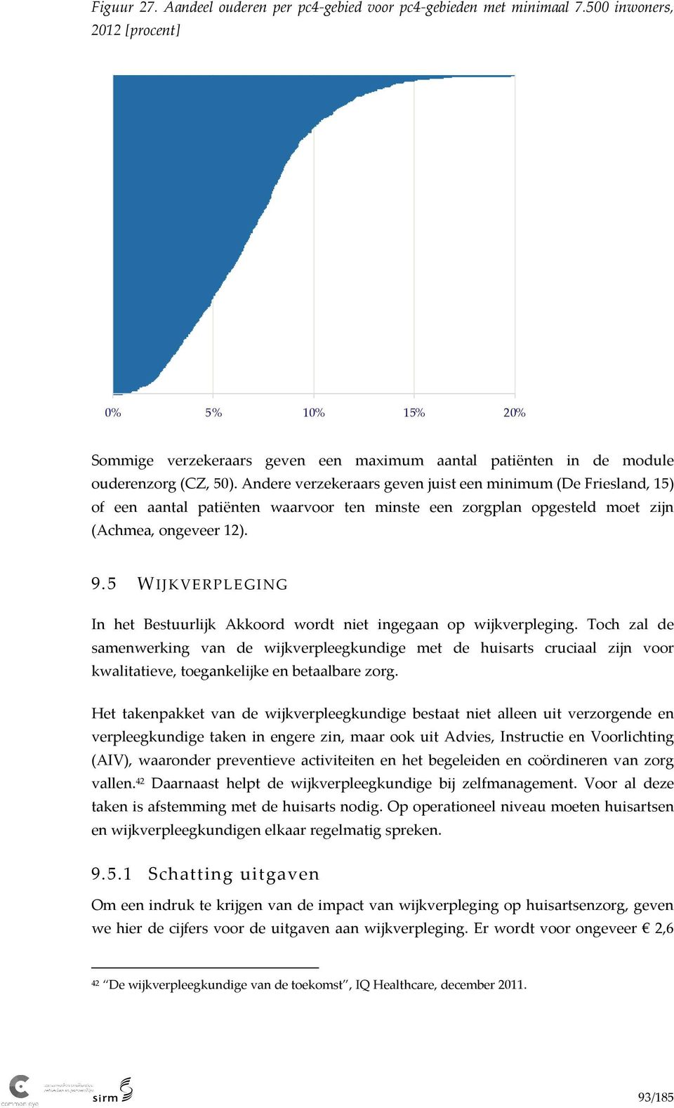 Andere verzekeraars geven juist een minimum (De Friesland, 15) of een aantal patiënten waarvoor ten minste een zorgplan opgesteld moet zijn (Achmea, ongeveer 12). 9.