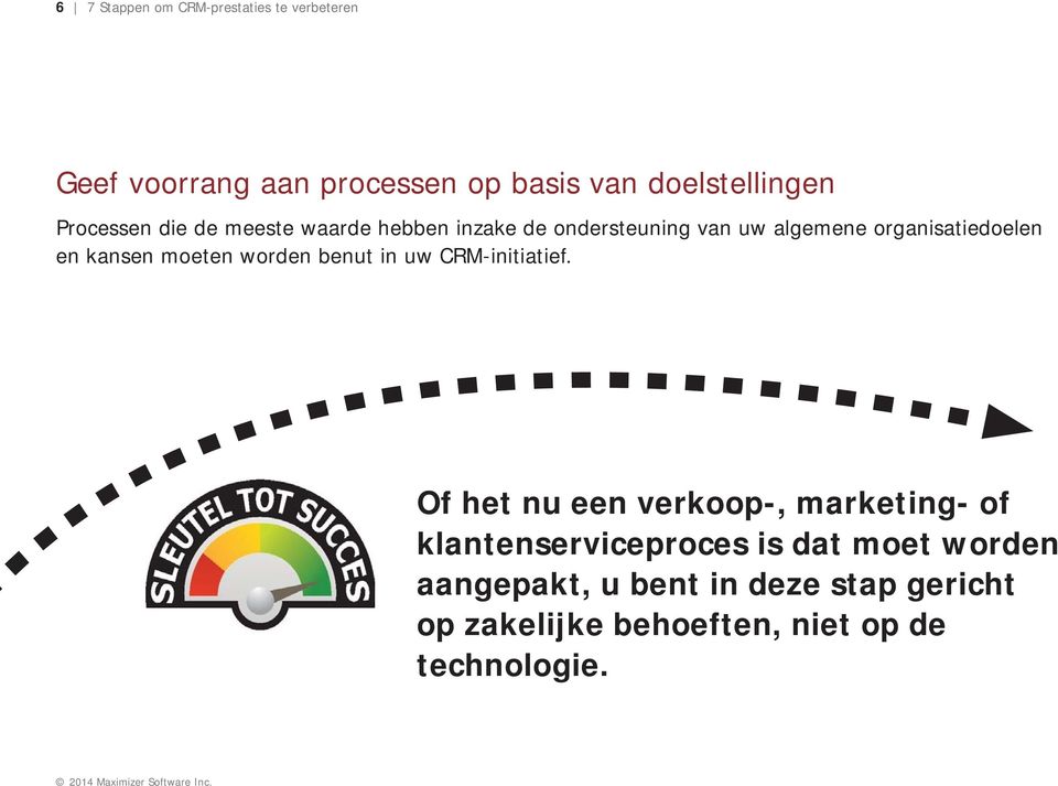kansen moeten worden benut in uw CRM-initiatief.