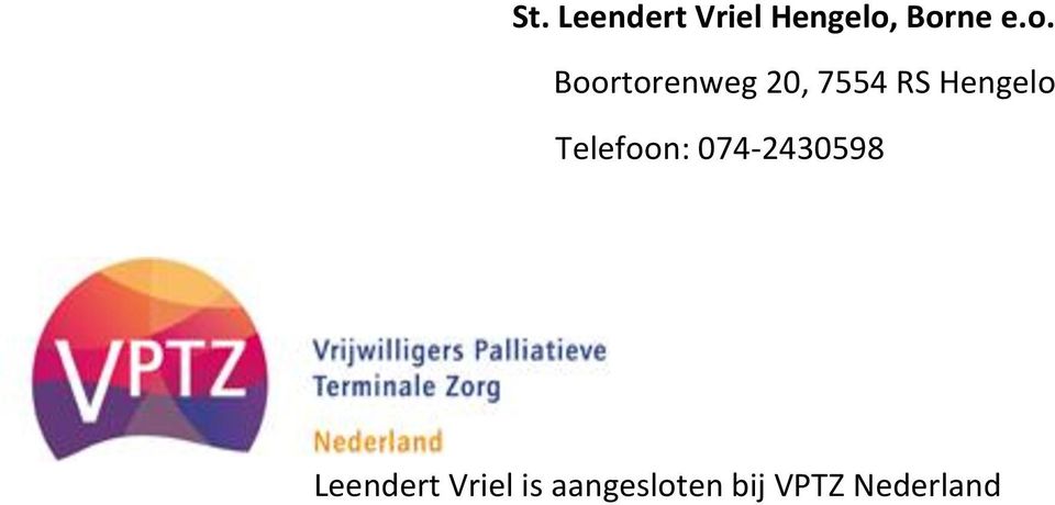 Telefoon: 074-2430598 Leendert