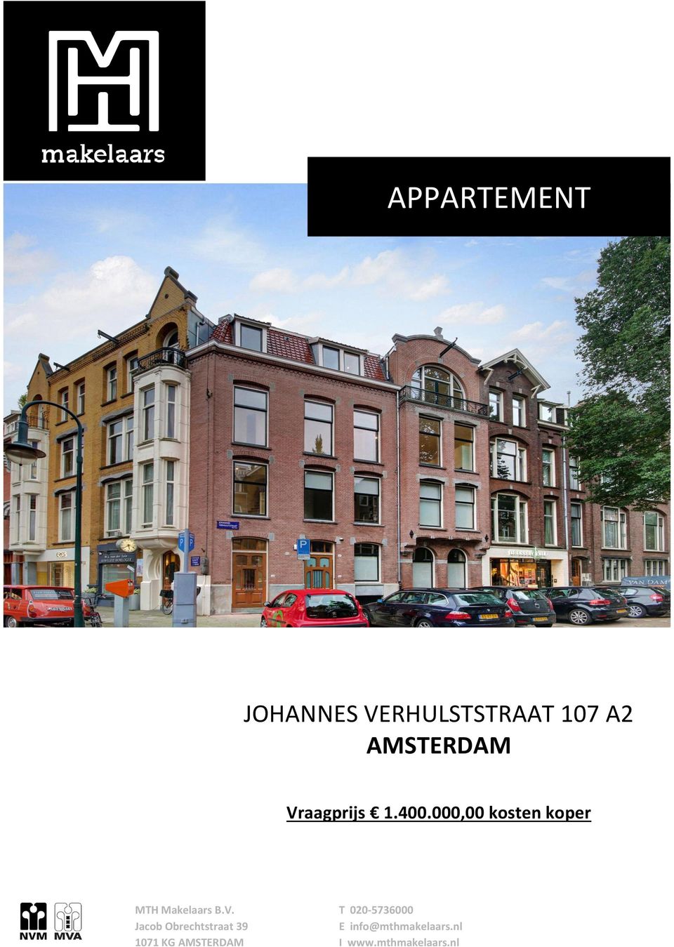 AMSTERDAM Vraagprijs 1.400.