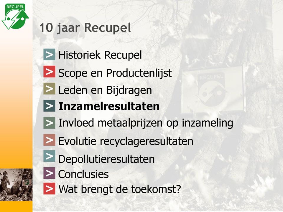 Invloed metaalprijzen op inzameling Evolutie