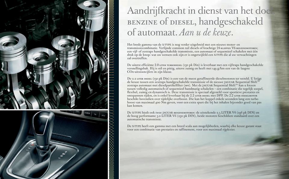 Verfijnde common rail diesels of krachtige 24-kleppen V6-benzinemotoren; een vijf- of zestraps handgeschakelde transmissie, een automaat of sequentieel schakelen met één druk op de knop: wat uw