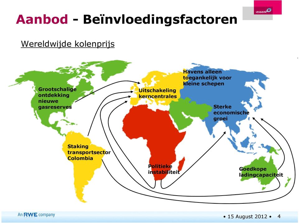 toegankelijk voor kleine schepen Sterke economische groei Staking