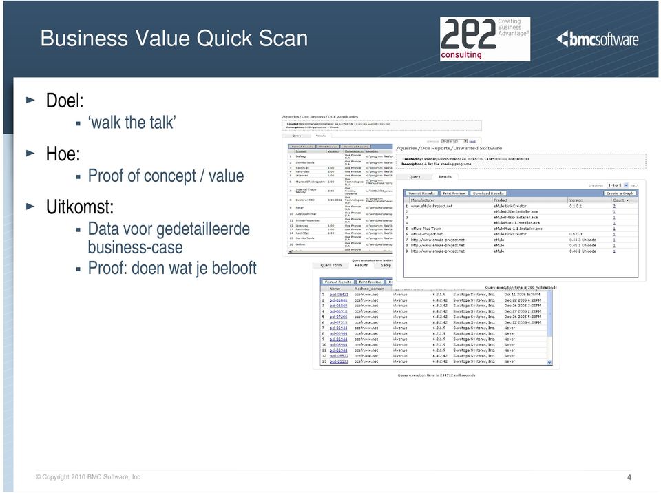 voor gedetailleerde business-case Proof: doen