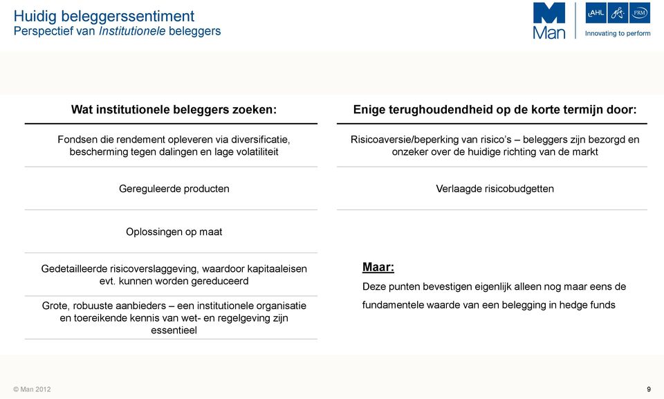 producten Verlaagde risicobudgetten Oplossingen op maat Gedetailleerde risicoverslaggeving, waardoor kapitaaleisen evt.