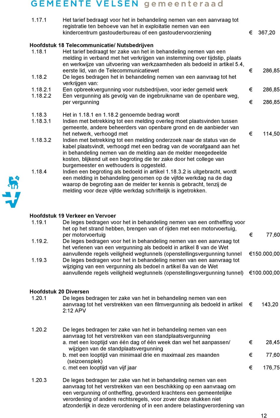 Telecommunicatie/ Nutsbedrijven 1.18.