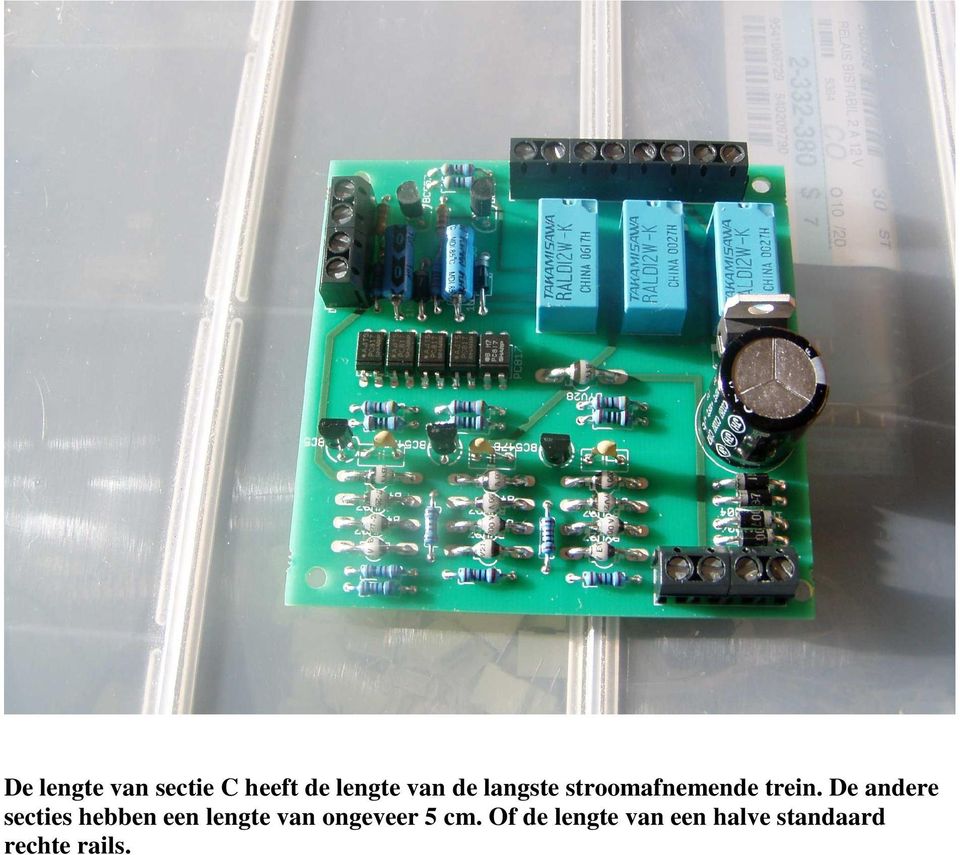 De andere secties hebben een lengte van