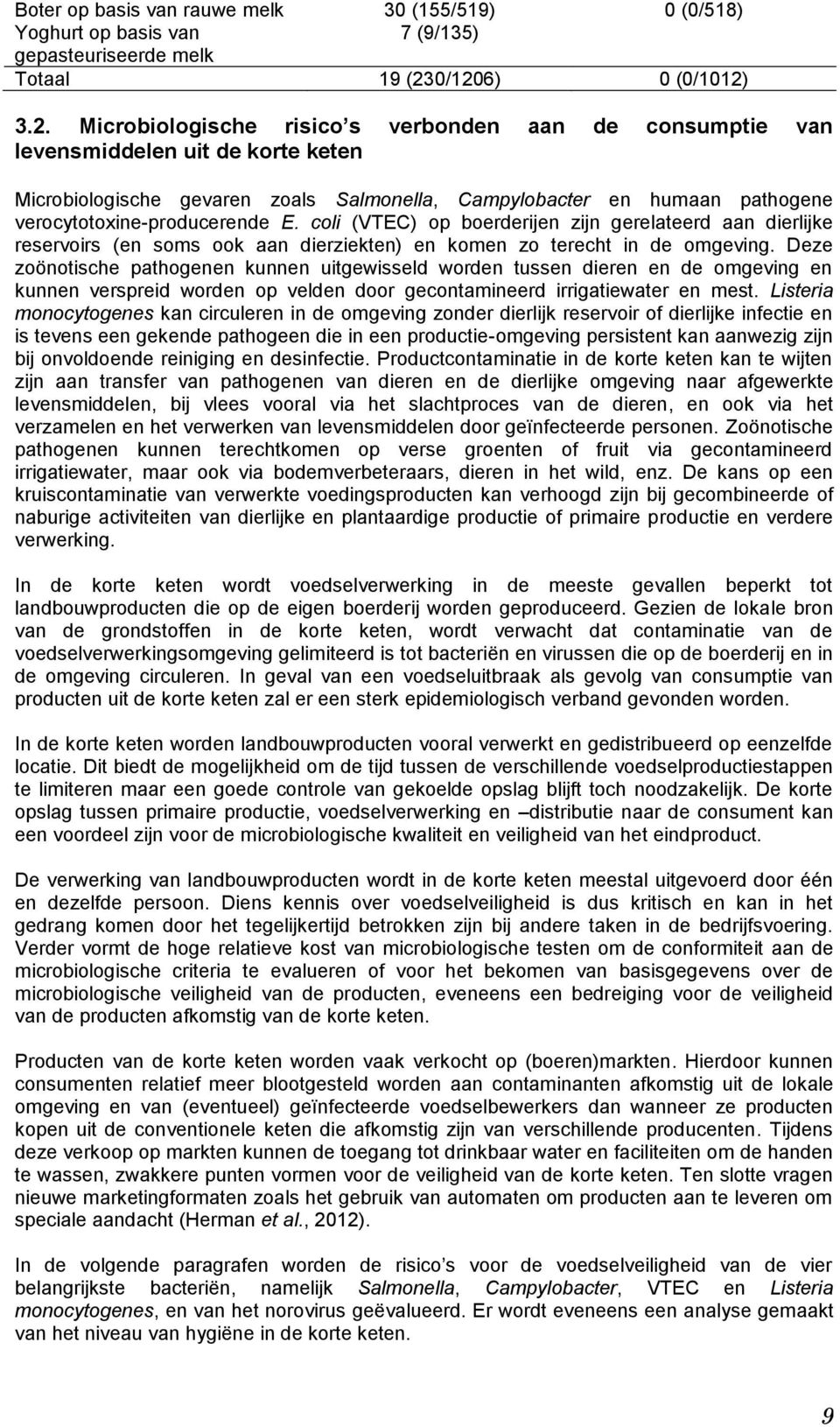 verocytotoxine-producerende E. coli (VTEC) op boerderijen zijn gerelateerd aan dierlijke reservoirs (en soms ook aan dierziekten) en komen zo terecht in de omgeving.