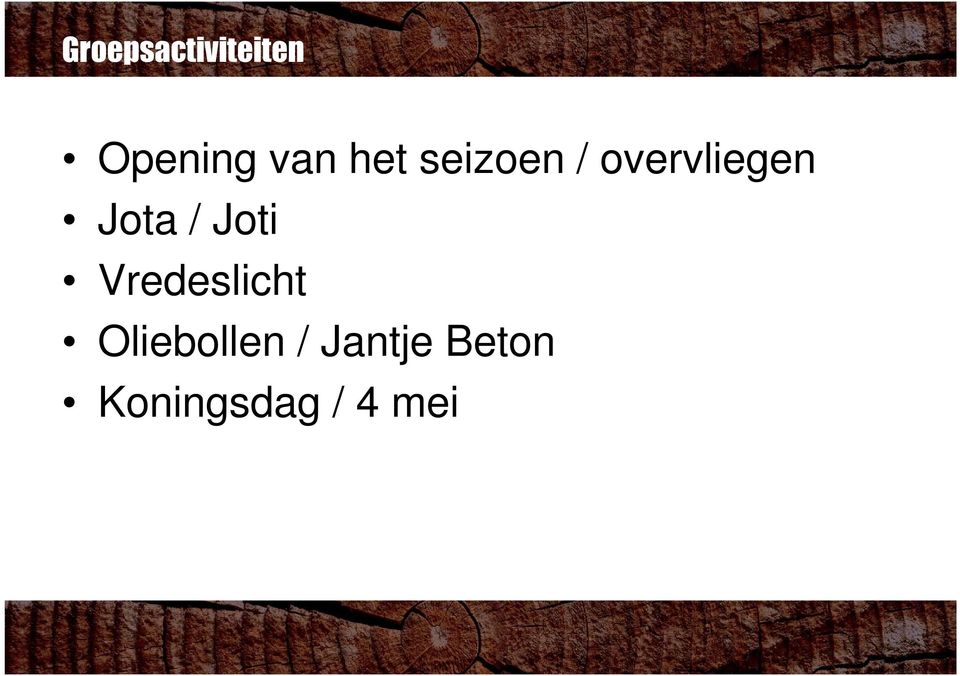 / Joti Vredeslicht Oliebollen /