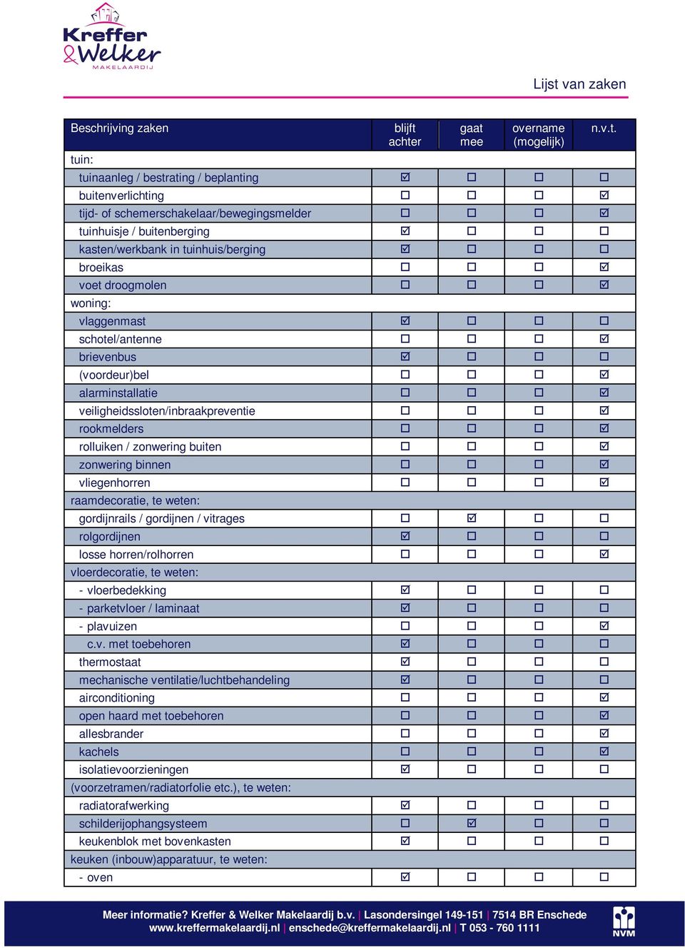 rolluiken / zonwering buiten zonwering binnen vliegenhorren raamdecoratie, te weten: gordijnrails / gordijnen / vitrages rolgordijnen losse horren/rolhorren vloerdecoratie, te weten: - vloerbedekking