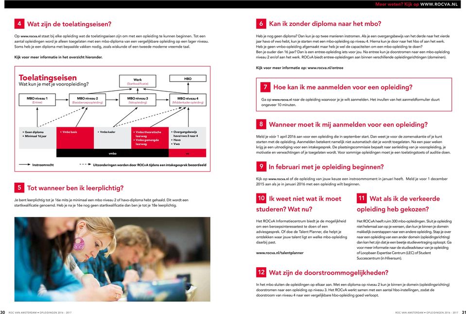 Soms heb je een diploma met bepaalde vakken nodig, zoals wiskunde of een tweede moderne vreemde taal. Kijk voor meer informatie in het overzicht hieronder. 6 Kan ik zonder diploma naar het mbo?