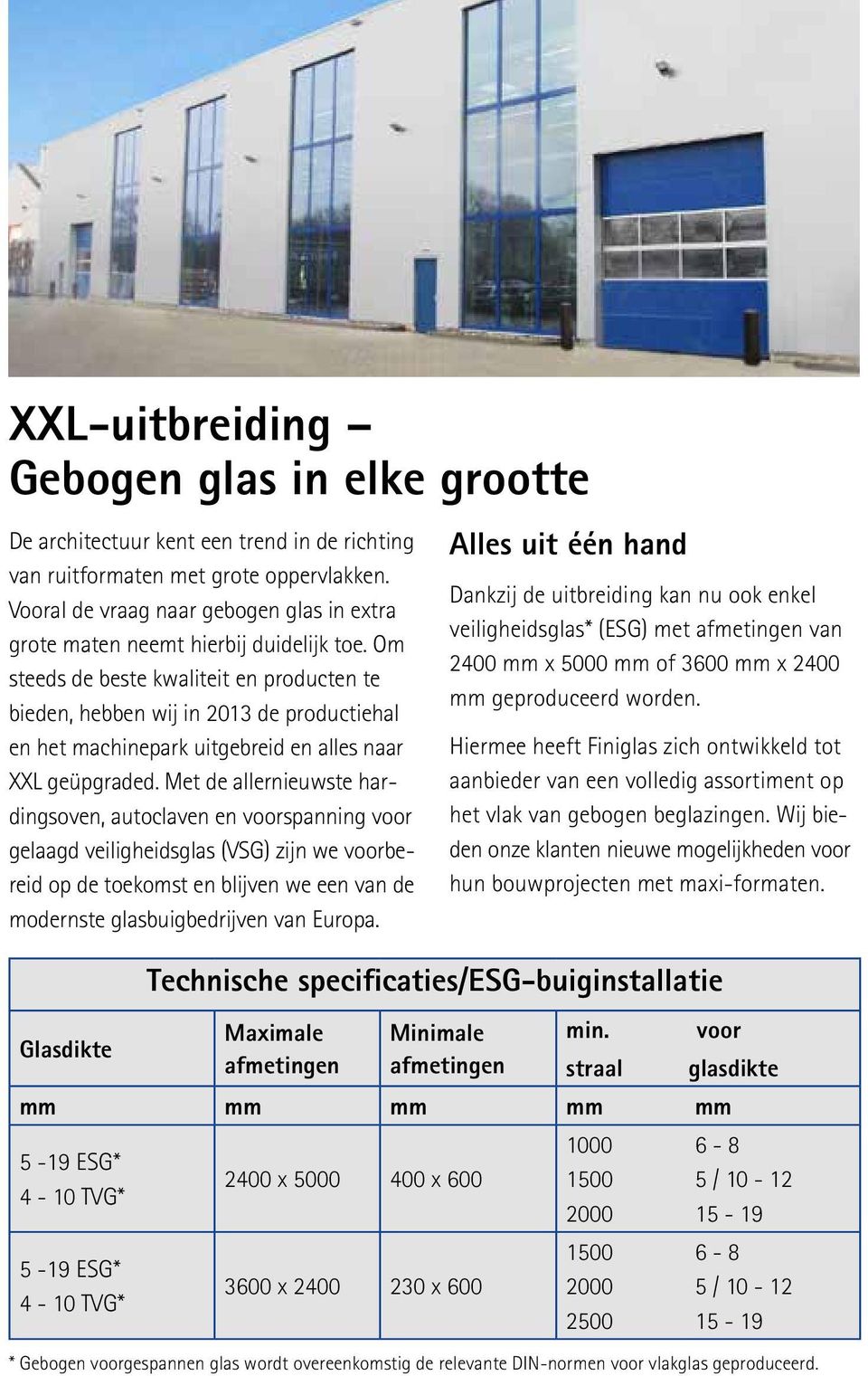 Om steeds de beste kwaliteit en producten te bieden, hebben wij in 2013 de productiehal en het machinepark uitgebreid en alles naar XXL geüpgraded.