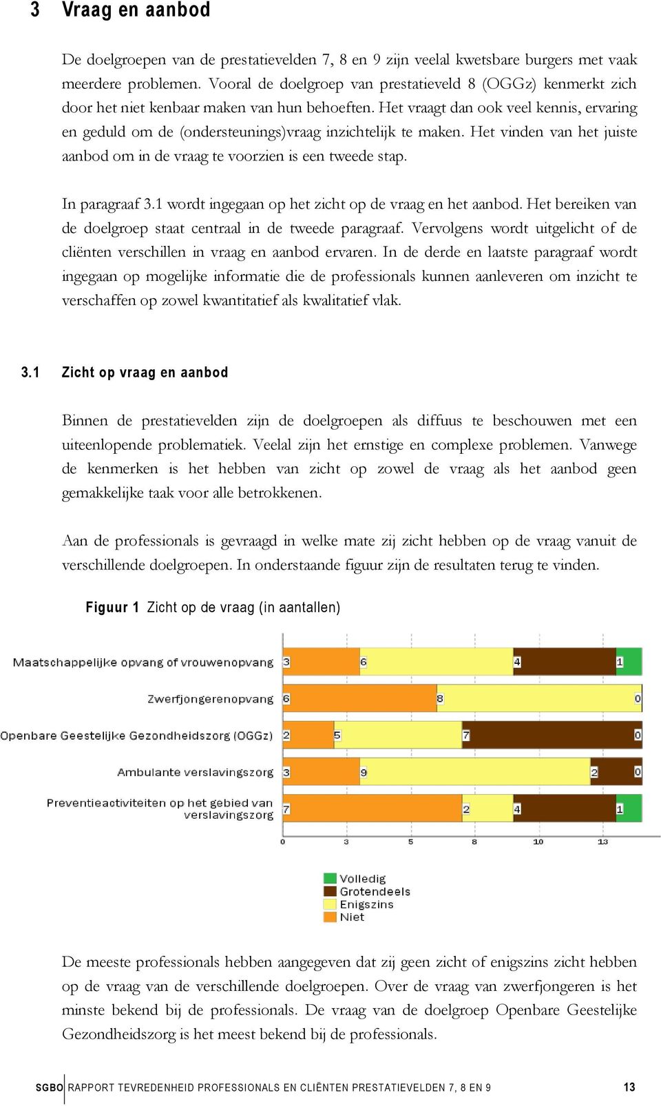 Het vraagt dan ook veel kennis, ervaring en geduld om de (ondersteunings)vraag inzichtelijk te maken. Het vinden van het juiste aanbod om in de vraag te voorzien is een tweede stap. In paragraaf 3.