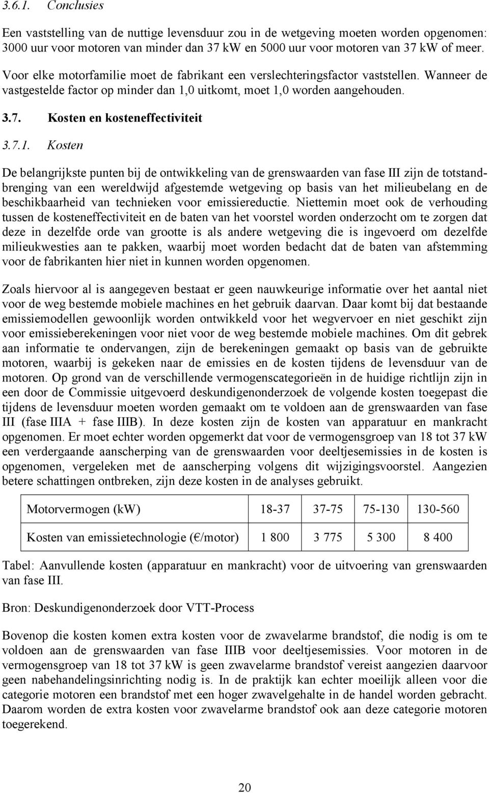 Kosten en kosteneffectiviteit 3.7.1.