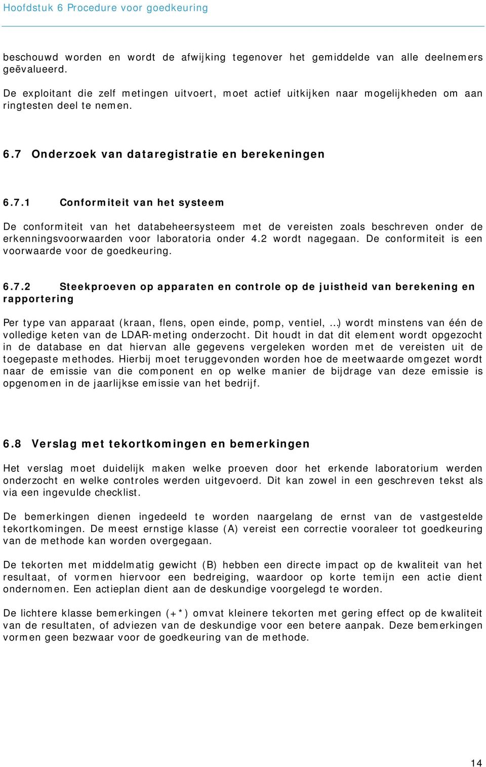 Onderzoek van dataregistratie en berekeningen 6.7.