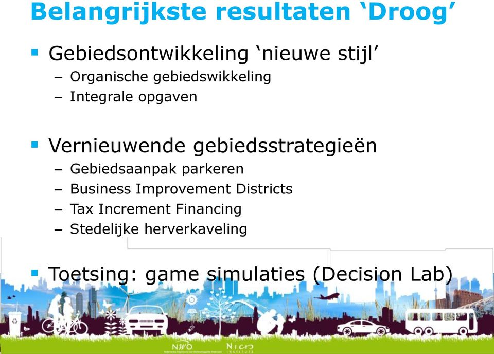 gebiedsstrategieën Gebiedsaanpak parkeren Business Improvement