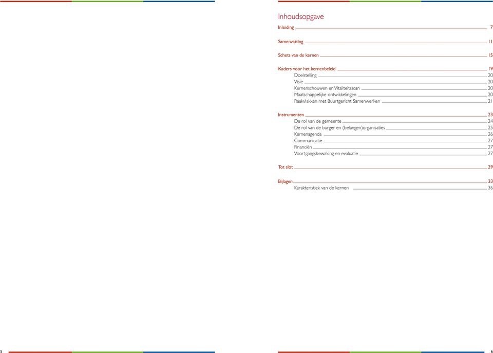 Samenwerken 21 Instrumenten 23 De rol van de gemeente 24 De rol van de burger en (belangen)organisaties 25