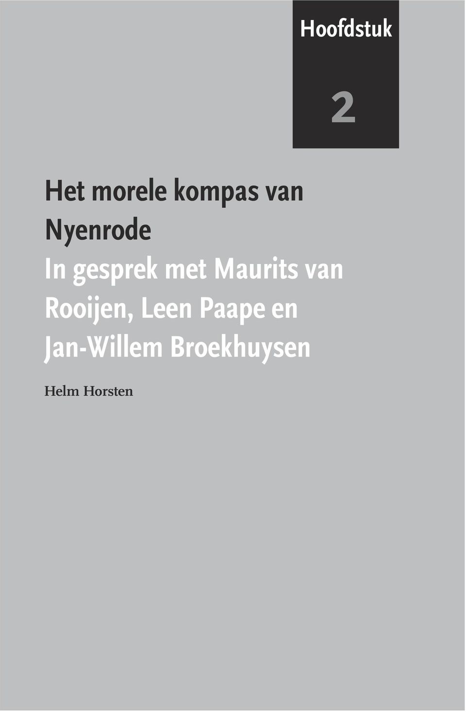 Maurits van Rooijen, Leen Paape