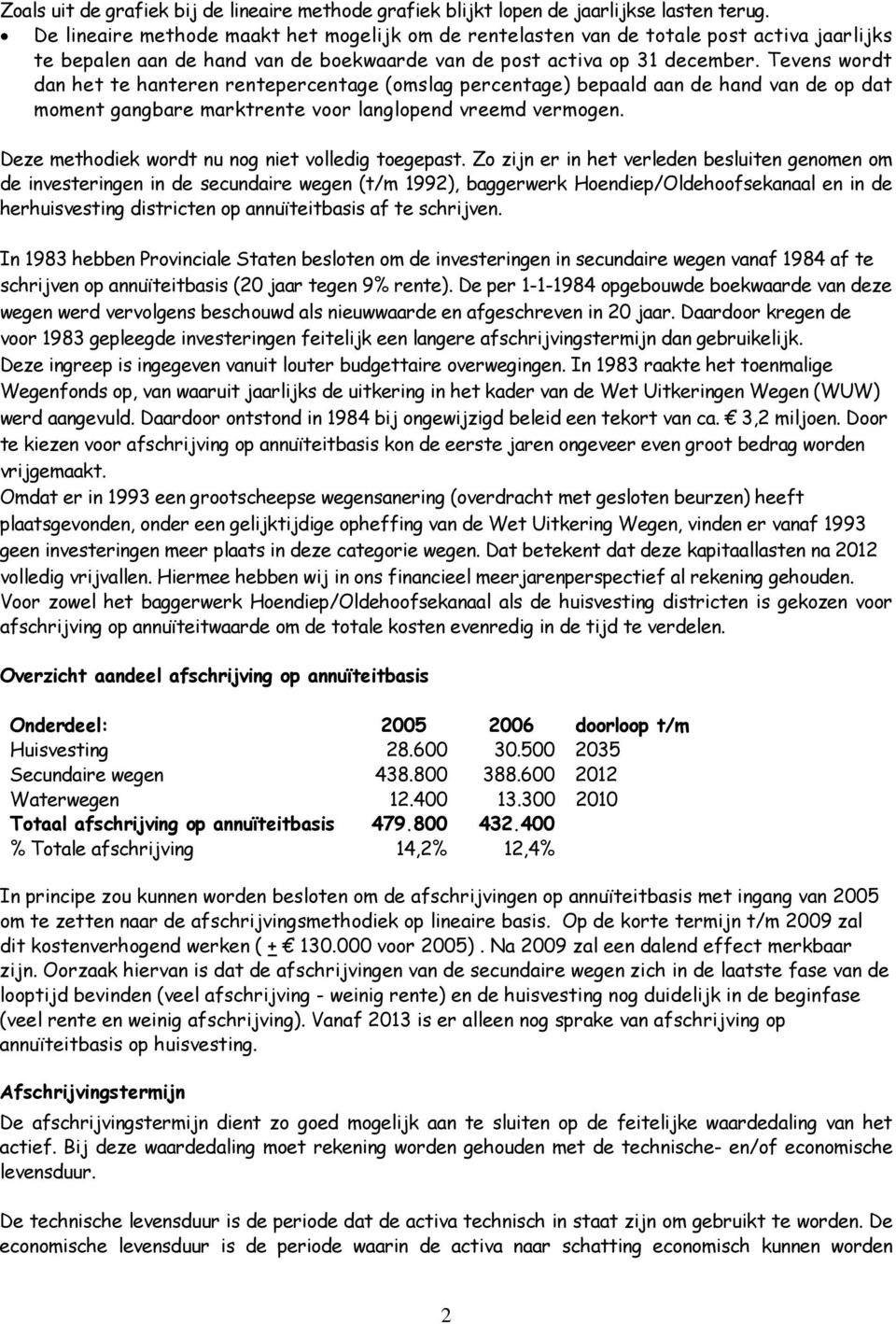 Tevens wordt dan het te hanteren rentepercentage (omslag percentage) bepaald aan de hand van de op dat moment gangbare marktrente voor langlopend vreemd vermogen.