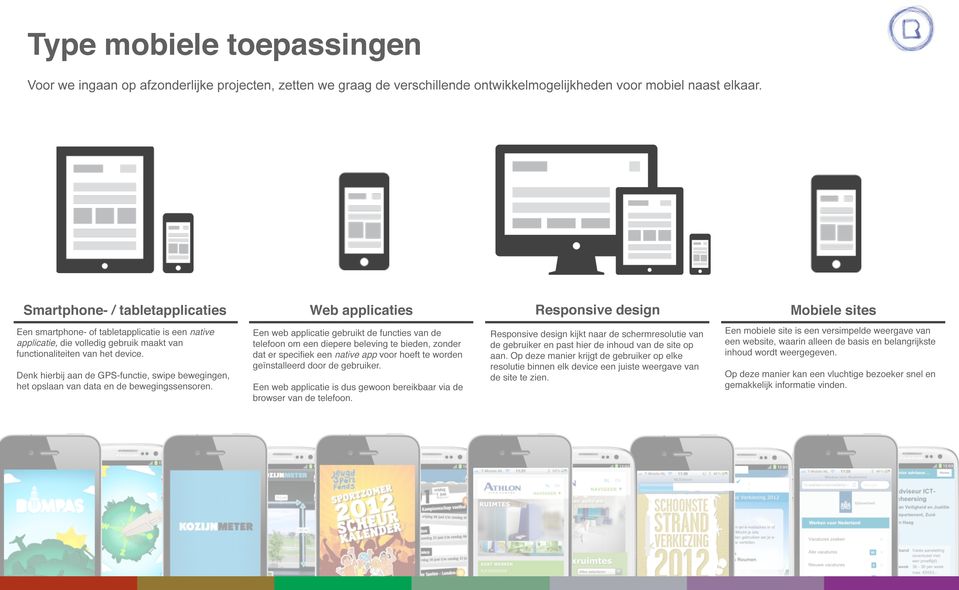 device. Denk hierbij aan de GPS-functie, swipe bewegingen, het opslaan van data en de bewegingssensoren.