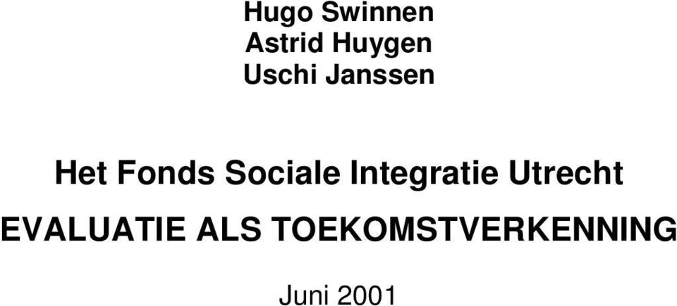 Sociale Integratie Utrecht