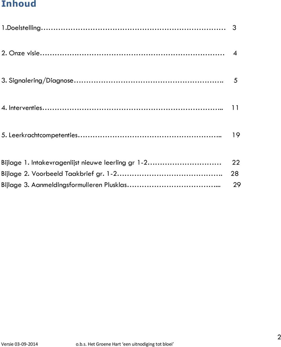 Intakevragenlijst nieuwe leerling gr 1-2 22 Bijlage 2.