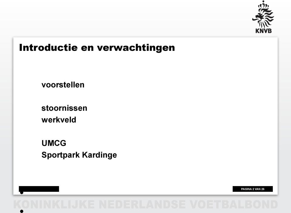 stoornissen werkveld UMCG