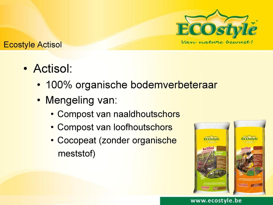 van naaldhoutschors Compost van