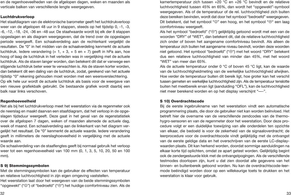 uur. De staafwaarde wordt bij elk der 8 stappen opgeslagen en als diagram weergegeven, dat de trend over de opgeslagen periode weergeeft.