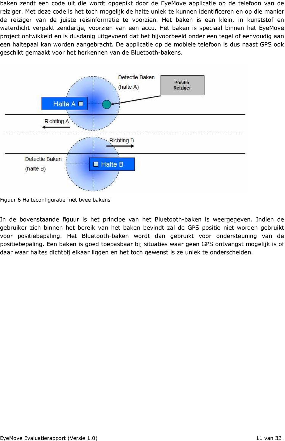 Het baken is een klein, in kunststof en waterdicht verpakt zendertje, voorzien van een accu.