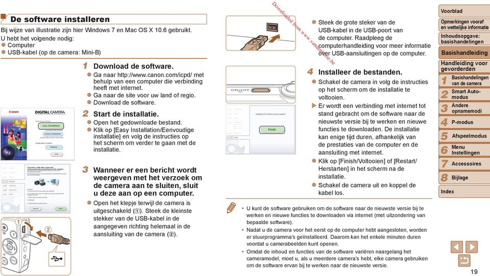 Open het gedownloade bestand. Klik op [Easy Installation/Eenvoudige installatie] en volg de instructies op het scherm om verder te gaan met de installatie.