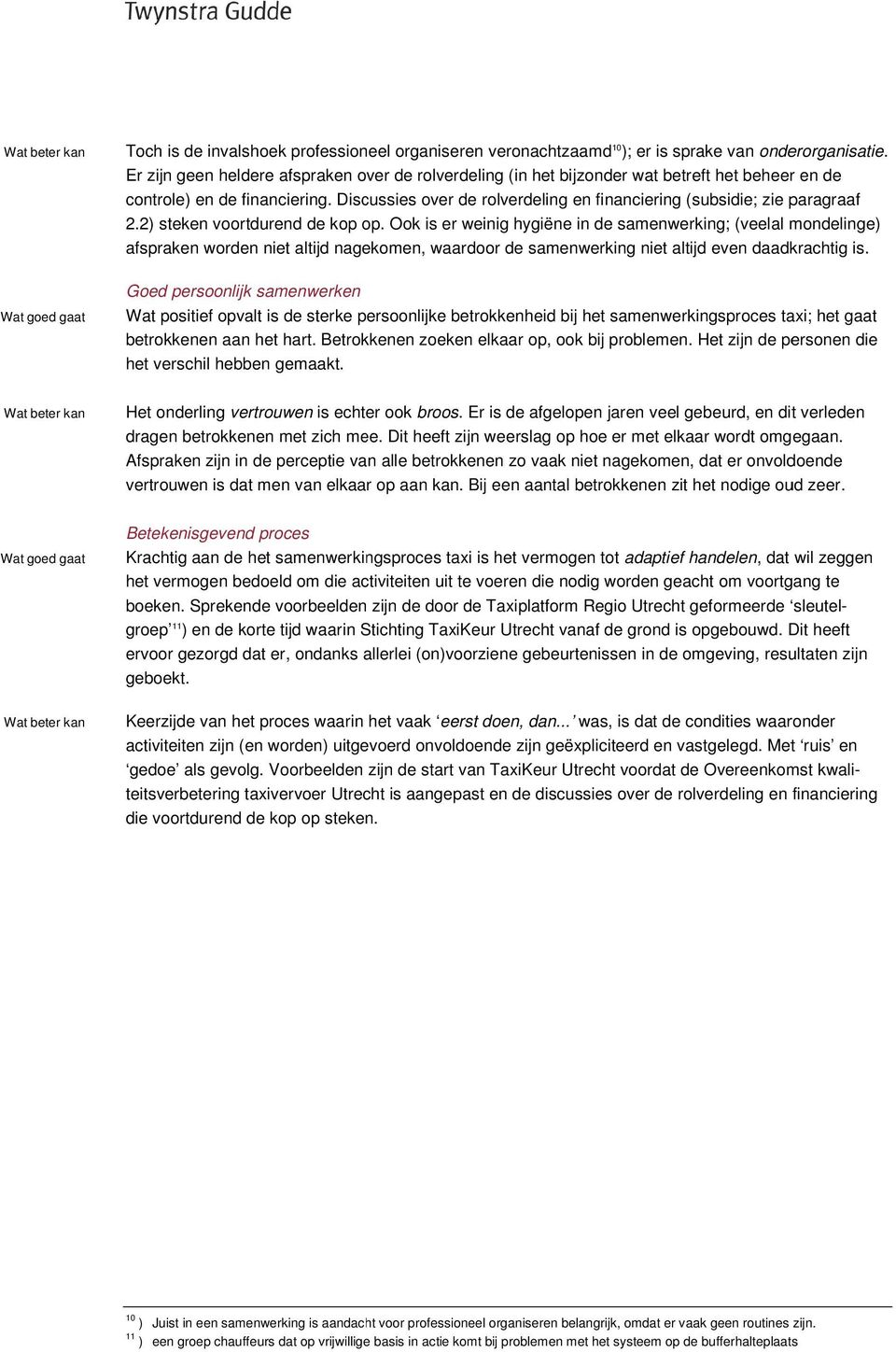 Discussies over de rolverdeling en financiering (subsidie; zie paragraaf 2.2) steken voortdurend de kop op.