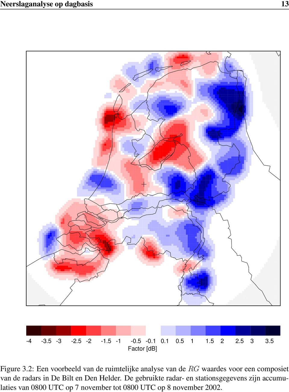 2: Een voorbeeld van de ruimtelijke analyse van de RG waardes voor een composiet van