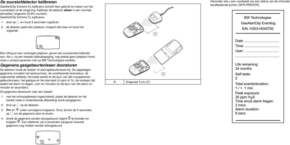 ,9% zuurstof). GasAlertClip Extreme O 2 