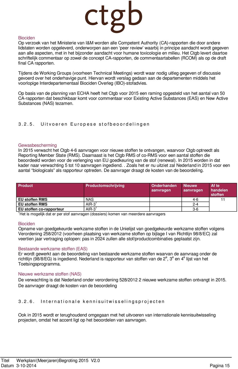 Het Ctgb levert daartoe schriftelijk commentaar op zowel de concept CA-rapporten, de commentaartabellen (RCOM) als op de draft final CA rapporten.