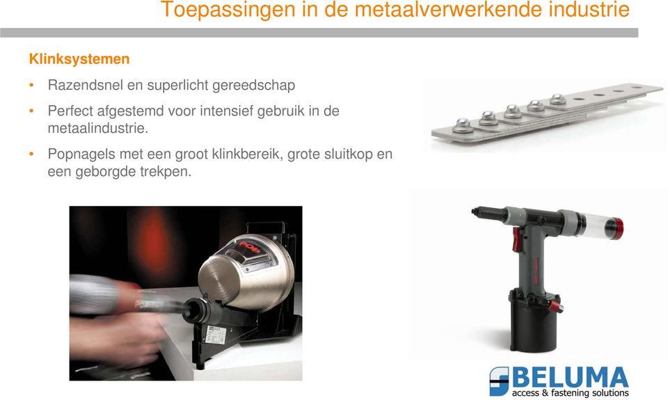 gebruik in de metaalindustrie.