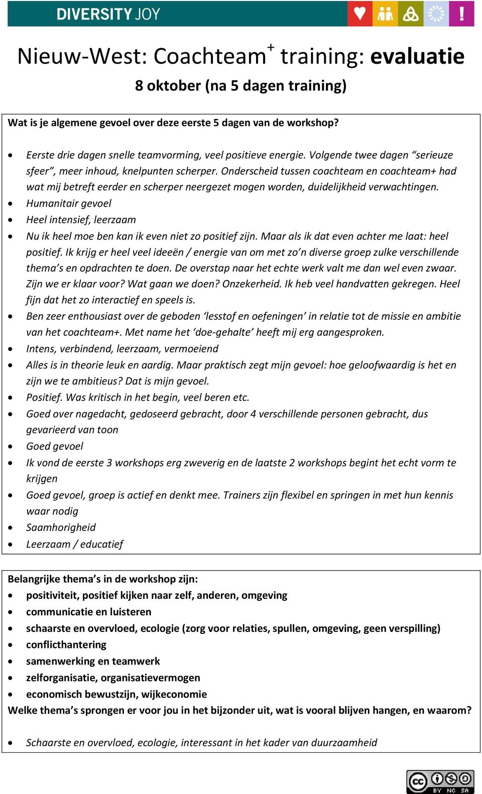 Onderscheid tussen coachteam en coachteam+ had wat mij betreft eerder en scherper neergezet mogen worden, duidelijkheid verwachtingen.