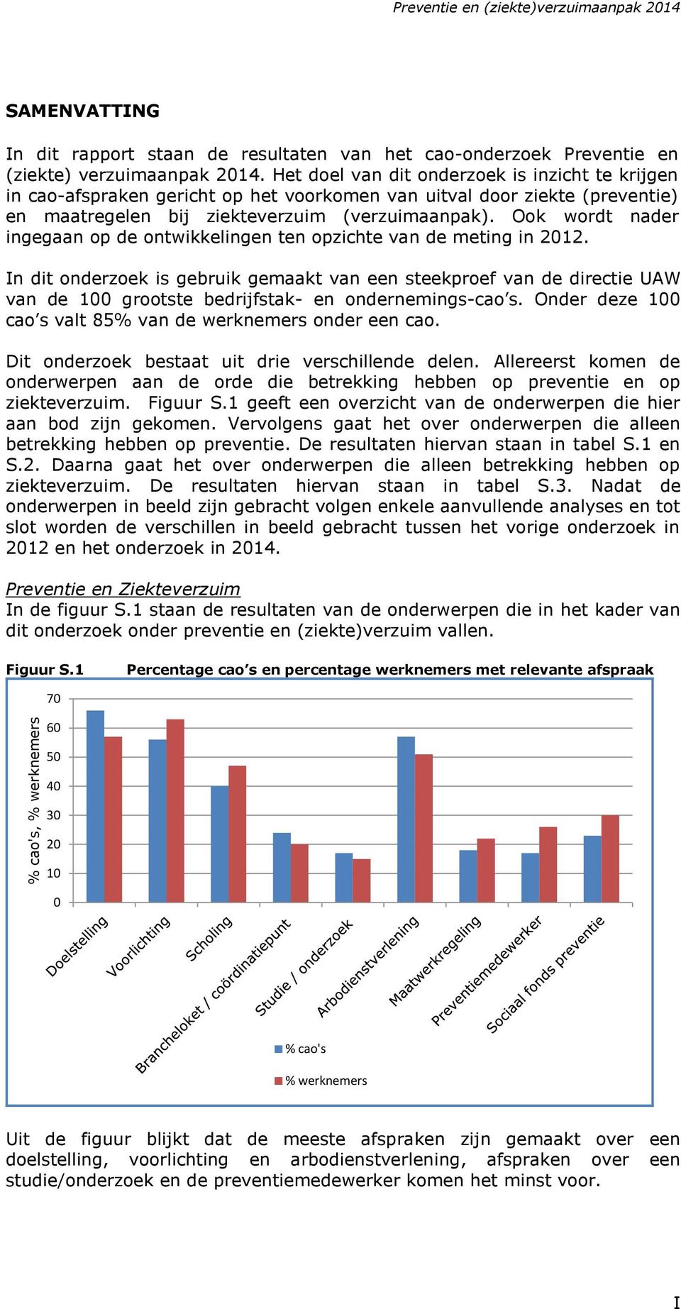 Ook wordt nader ingegaan op de ontwikkelingen ten opzichte van de meting in 2012.