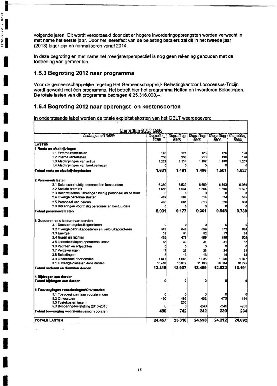 In deze begroting en met name het meerjarenperspectief is nog geen rekening gehouden met de toetreding van gemeenten. 1.5.