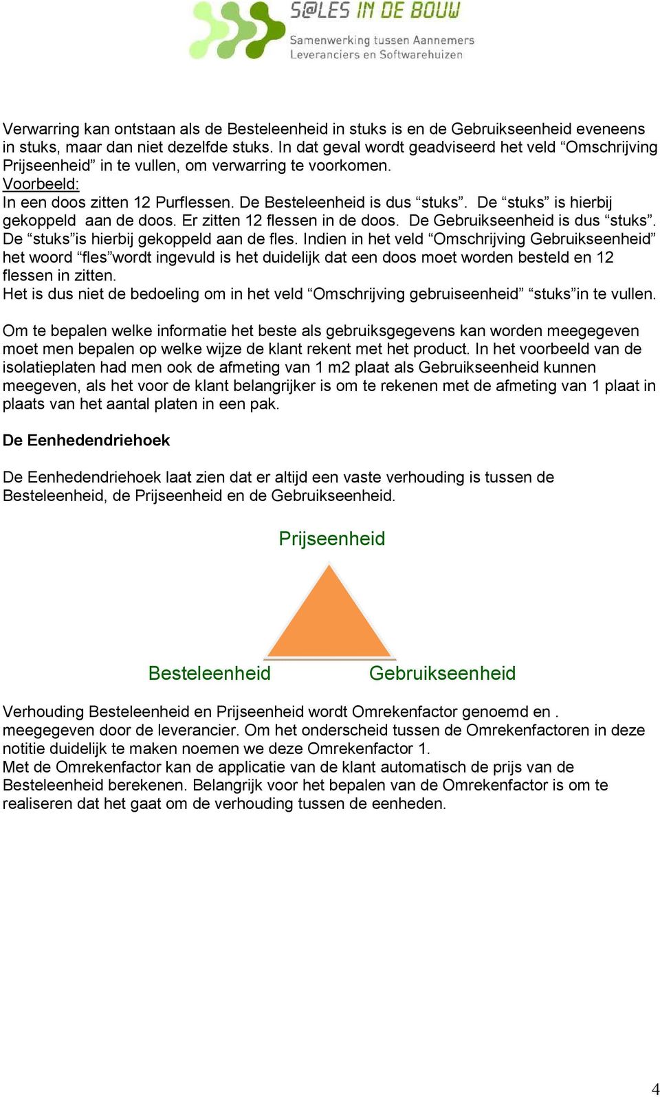 Indien in het veld Omschrijving het woord fles wordt ingevuld is het duidelijk dat een doos moet worden besteld en 12 flessen in zitten.