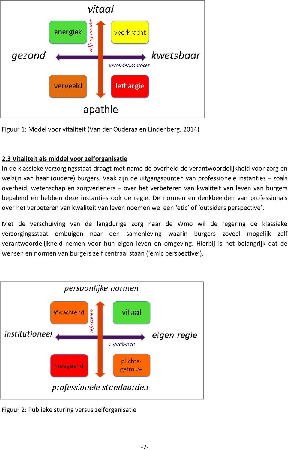 Vaak zijn de uitgangspunten van professionele instanties zoals overheid, wetenschap en zorgverleners over het verbeteren van kwaliteit van leven van burgers bepalend en hebben deze instanties ook de