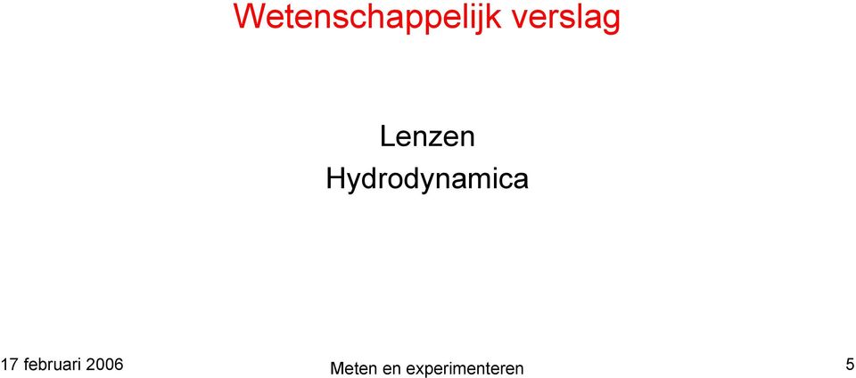 Hydrodynamica 17